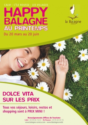 Happy Balagne au Printemps - 15 % du 8 avril au 21 juin 2015 sur chambres standard*